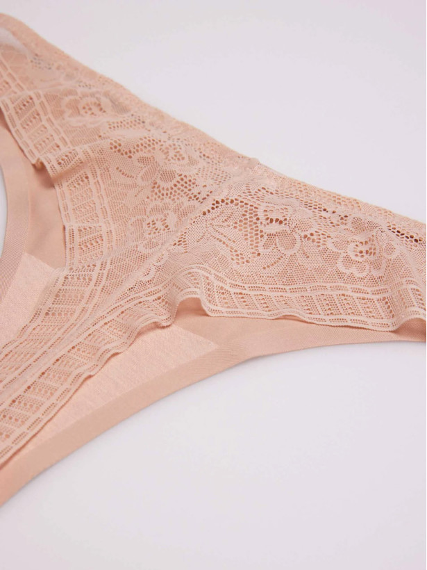 Lace Thong Ysabel Mora 19673 – Invisible Microfiber & Lace