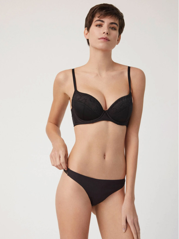 Lace Thong Ysabel Mora 19673 – Invisible Microfiber & Lace