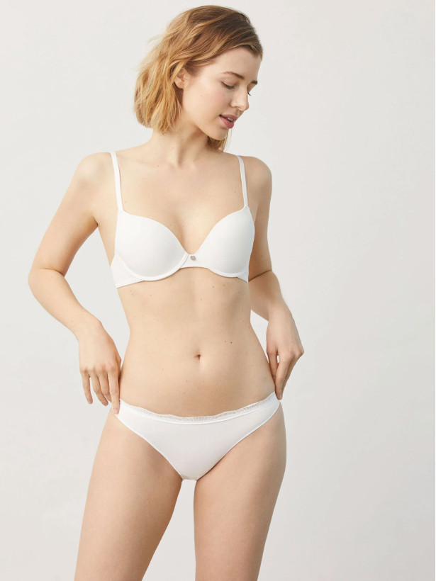 Cotton Panties Ysabel Mora 19681 – Lace-Waist Bikini Briefs