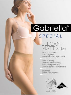 Women's Opaque Tights with Wide Waistband Gabriella Elegant Matt 8 den