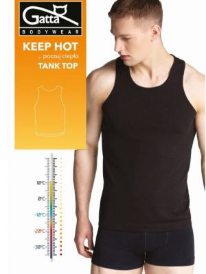 Gatta Men Keep Hot Men's Warm Tank Top with Bacteriostatic Properties