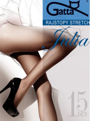Women’s Classic Pantyhose Gatta Julia Stretch 15 den Box 5-XL