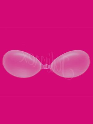 Clear Silicone Adhesive Backless Strapless Bra Julimex BS 01 Transparent