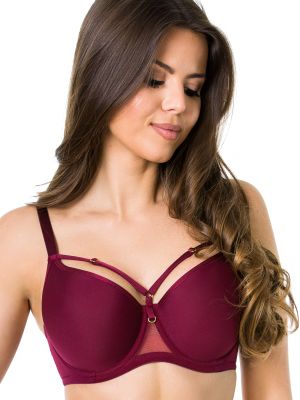 text_img_altMediolano Laura 19020 Burgundy Smooth Seamless Spacer Bra text_img_after1