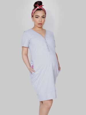 Maternity & Nursing Button Down Nightgown Mitex Mama