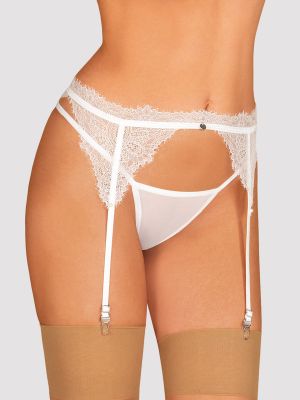 Obsessive Bianelle Elegant  White Lace Garter Belt