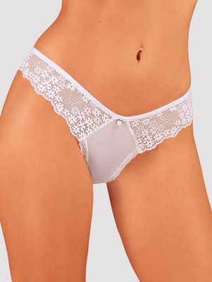 text_img_altObsessive Heavenlly Sheer White Floral Lace Brazilian Briefstext_img_after1