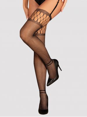 Obsessive S826 Sensual Black Fishnet Stockings 