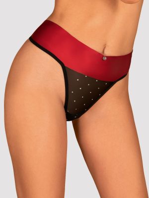 Erotic Thong Briefs with Red Satin Bow Obsessive Tienesy