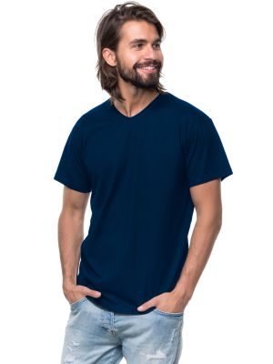 Men's Cotton V-Neck T-Shirt Promostars M V-Neck 22155