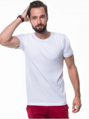 Men's Seamless Cotton T-Shirt Promostars Heavy Slim 21174 White