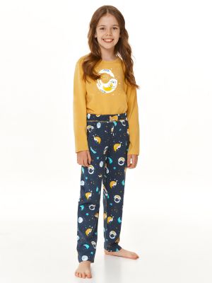 Girl's Pajamas with Bright Moon Pattern Taro 2615 Sarah