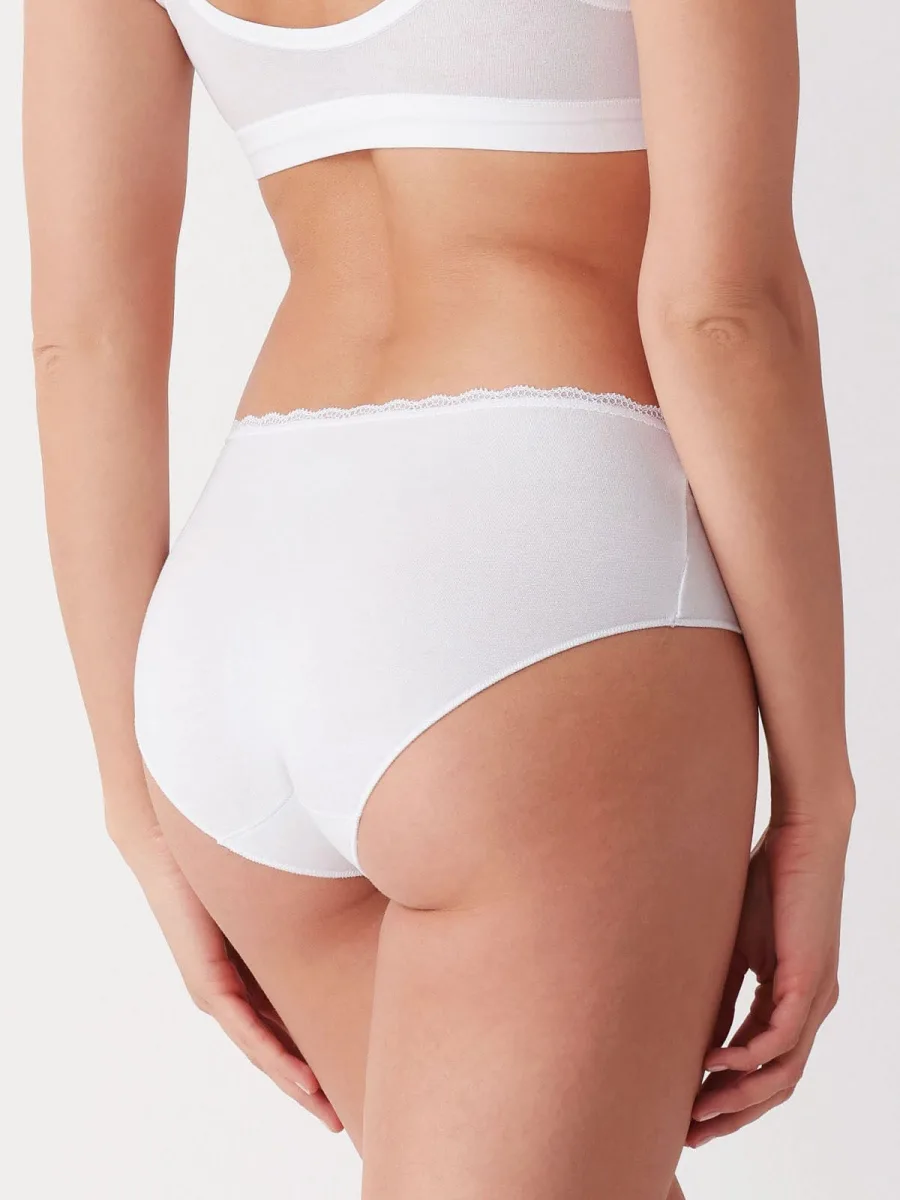 Cotonella GD293 Midi Cotton Boyshort Panties with Thin Edges (3-pack)