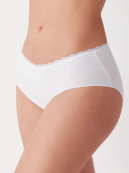 Cotonella GD293 Midi Cotton Boyshort Panties with Thin Edges (3-pack)