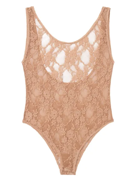 Blumen-Spitzen-Body FIORE Emma – Transparenter Dessous-Top