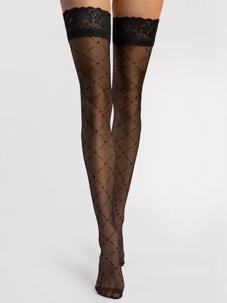 Geometric Hold-Ups FIORE Enchante — 20 Den Lace Top