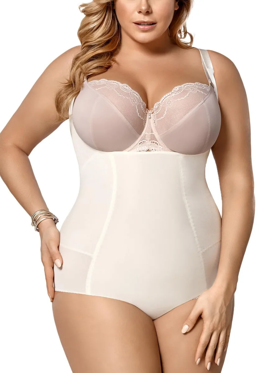 Schwarzer Formbody ohne Cups Gorsenia Sanremo K148