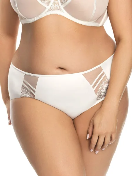 Cream High-Waisted Briefs Gorsenia Paradise K497