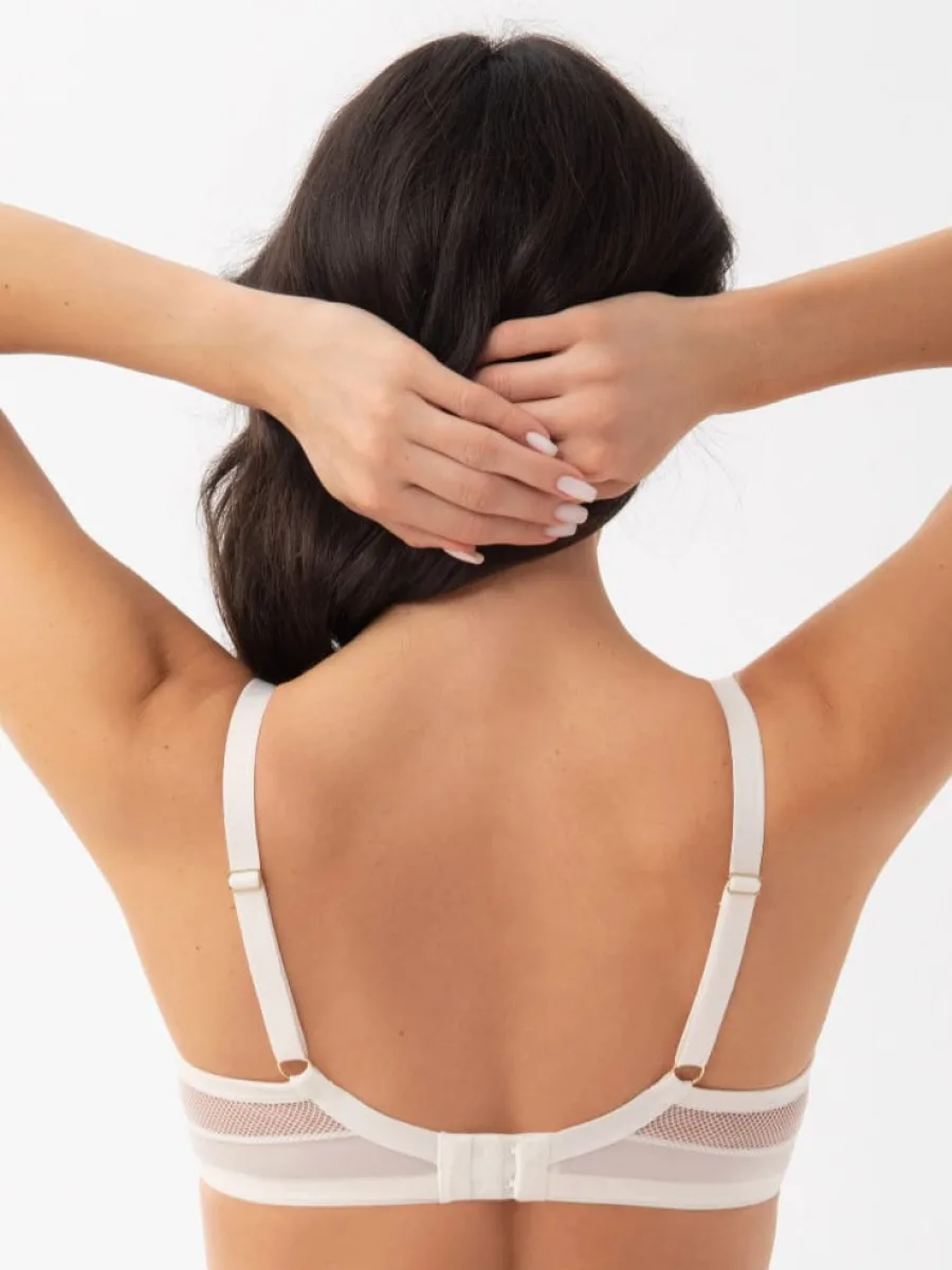 Cream Soft Bra Gorsenia K900 Ida – Projected Cup Design