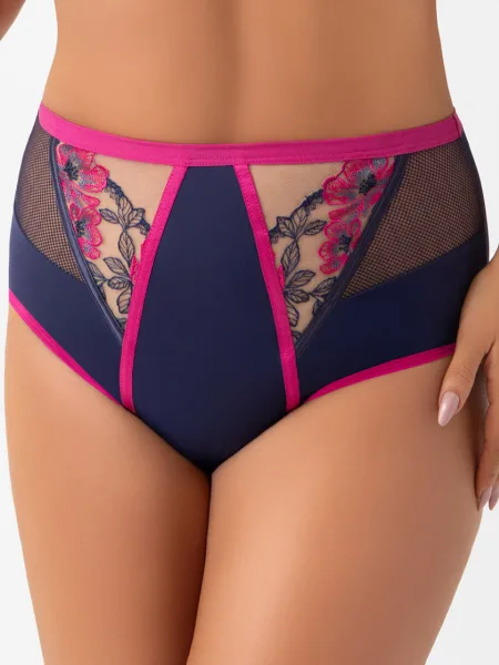 Navy Embroidered Briefs Gorsenia Savina F022