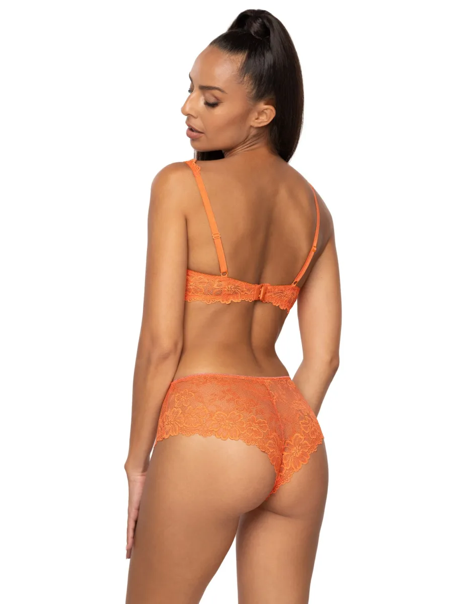 Padded Orange Lace Bra Mat Carmela M-053/22