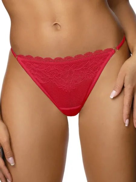 Red Lace-Trimmed Thong Mat Estelle S-0198/4/1