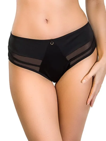 Bikini Panties Seamless Back Mediolano Laura 19020 – Jet Black