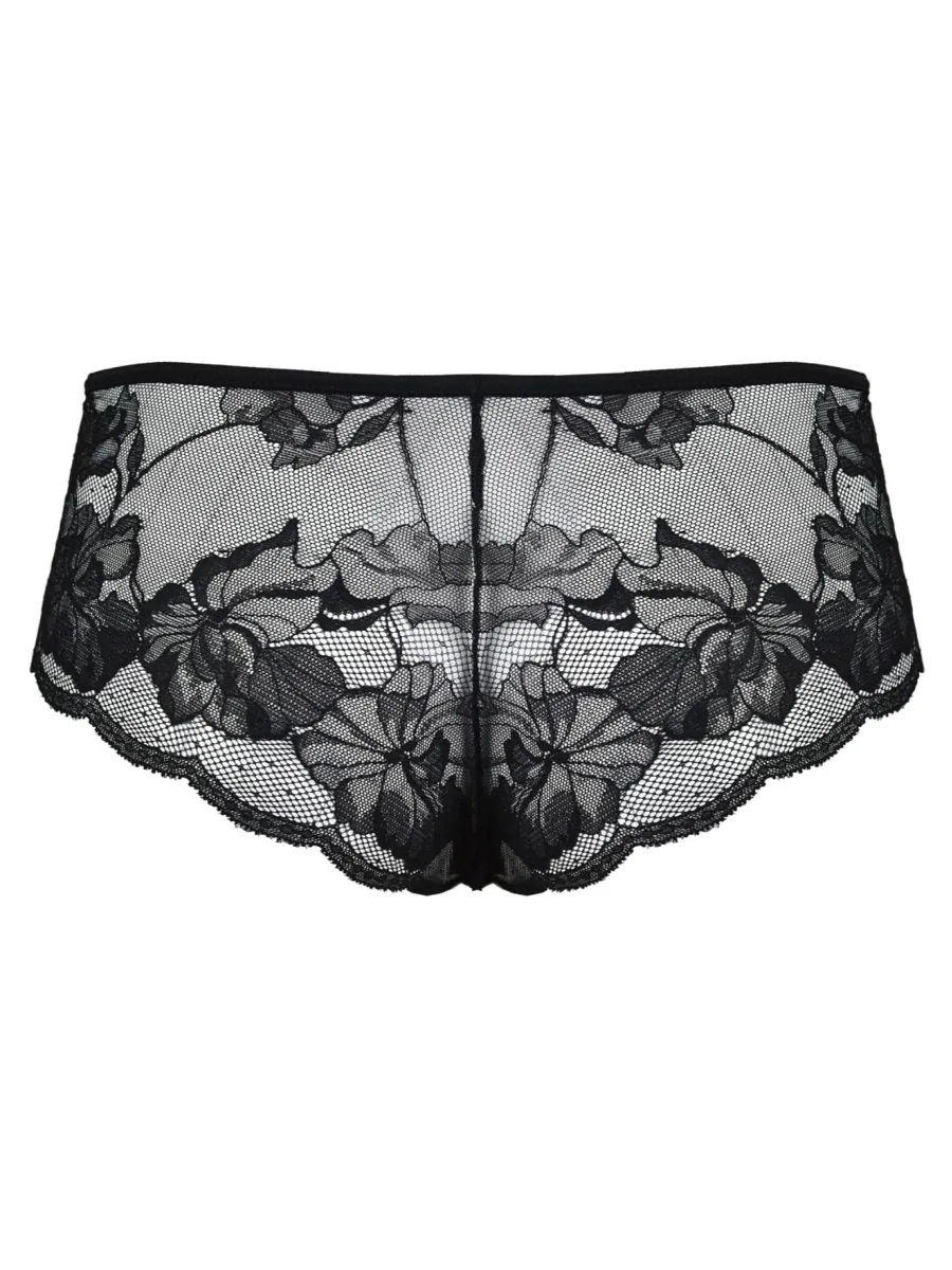 Brazilian Panties Lace Back Mediolano Amelia 19201/II – Jet Black