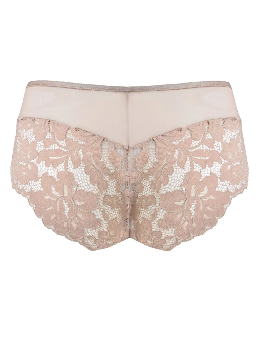 Brazilian-Slip mit Spitzenrückseite Mediolano Jasmin 19152 – Mokka