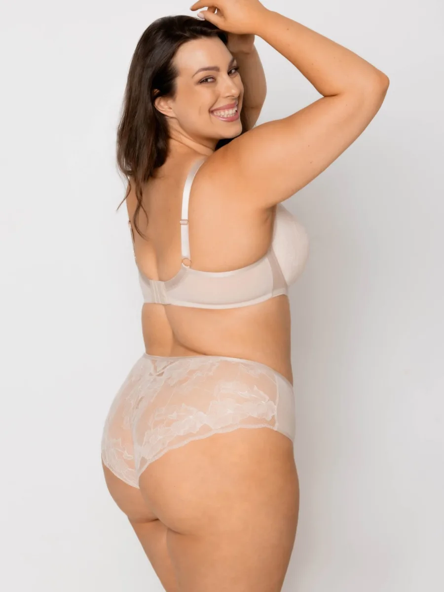 Slip mit Spitzenrückseite Mediolano Amelia 19201 – Helles Beige