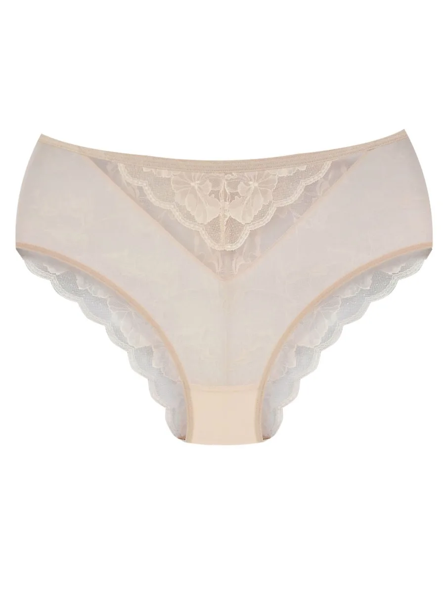 Slip mit Spitzenrückseite Mediolano Amelia 19201 – Helles Beige