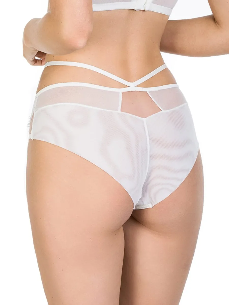 Brief Panties Strappy Lace Mediolano Delice 19091 – Warm Ivory