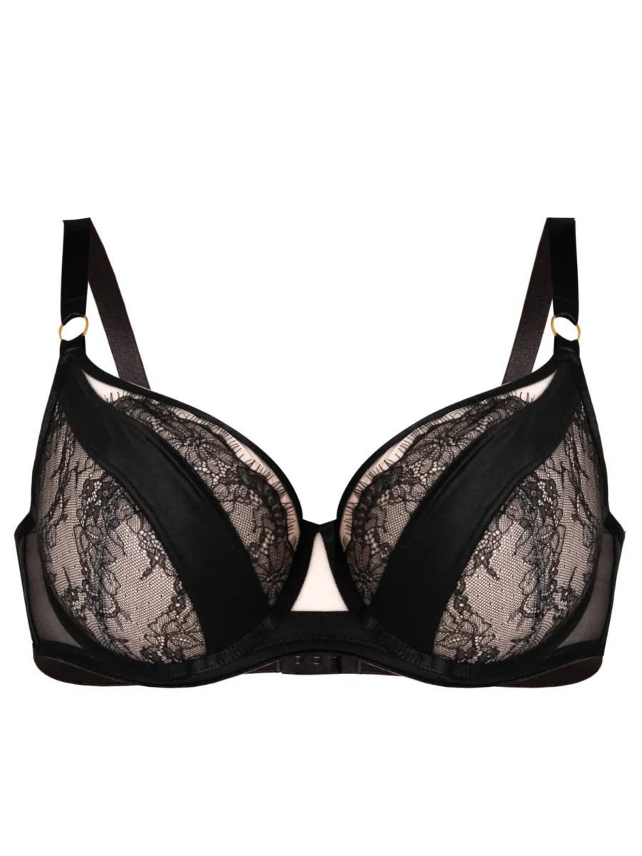 Full-Cup-BH Mediolano Monaco 19245 – Tiefschwarz mit Spitze