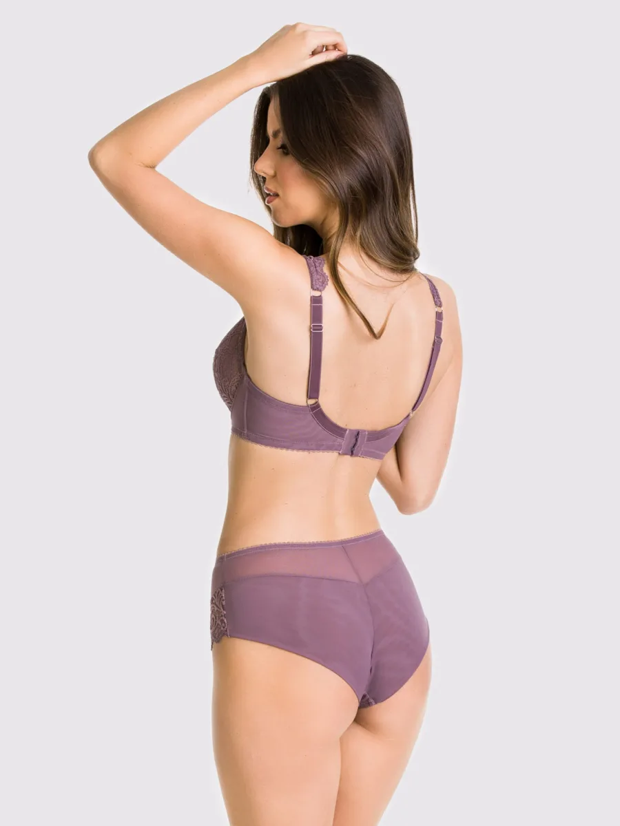 Heather Purple Briefs Mediolano Lea 19175