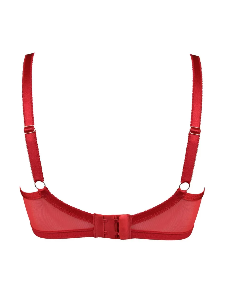 Push-Up Bra Low Center Bridge Mediolano Amelia 19202 – Ruby Red