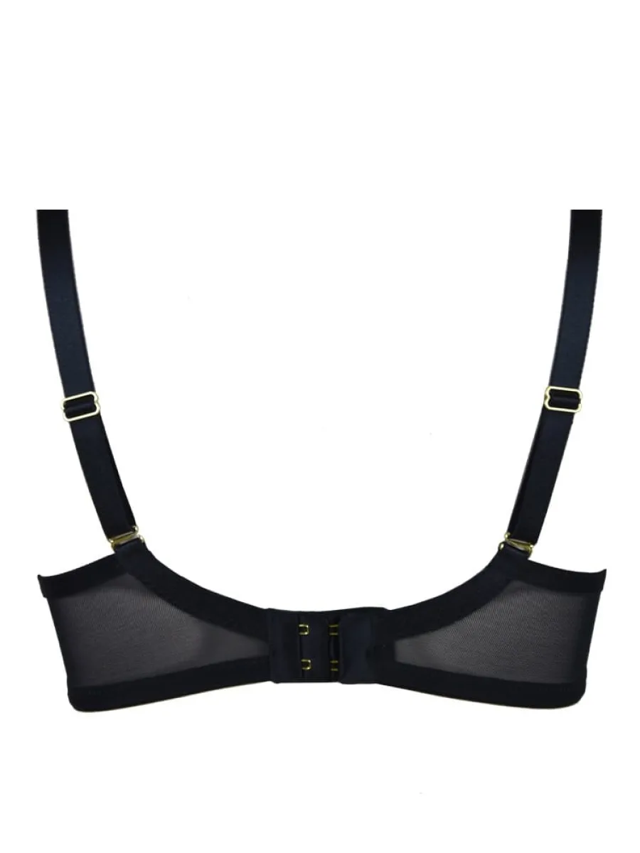 Push-Up Bra Removable Straps Mediolano Queen 19061 – Jet Black