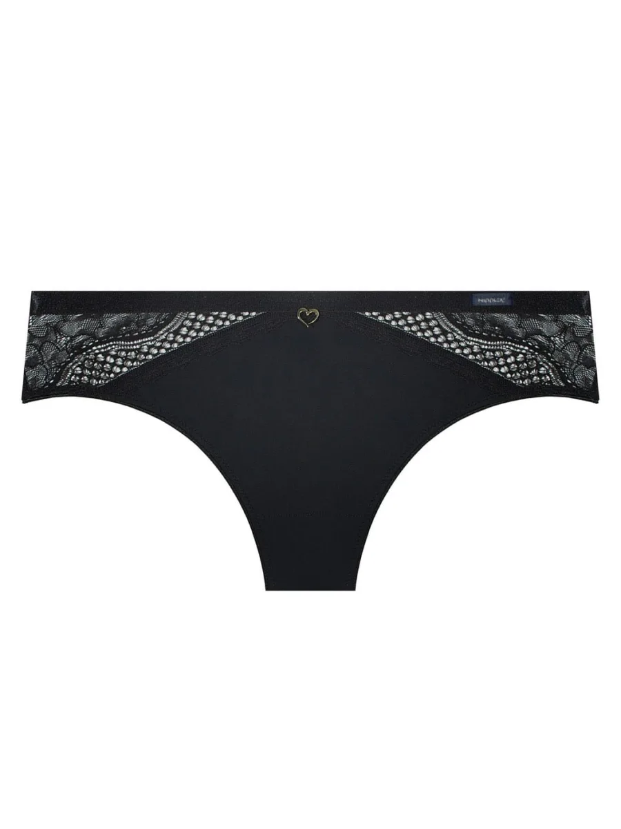 Black Lace Brazilian Panties Mefemi Clarisa – Seductive Sheer Back