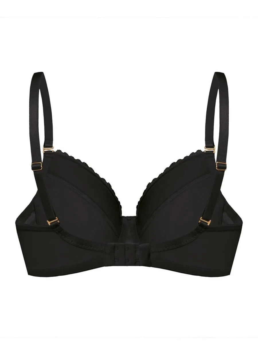 Black Lace Padded Bra Mefemi Petra – Natural Lift & Shape