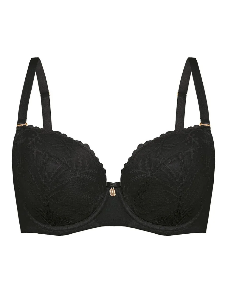 Black Lace Padded Bra Mefemi Petra – Natural Lift & Shape