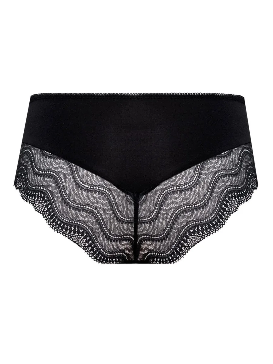 Elegant Lace Hipster Panties Mefemi Pepite – Black