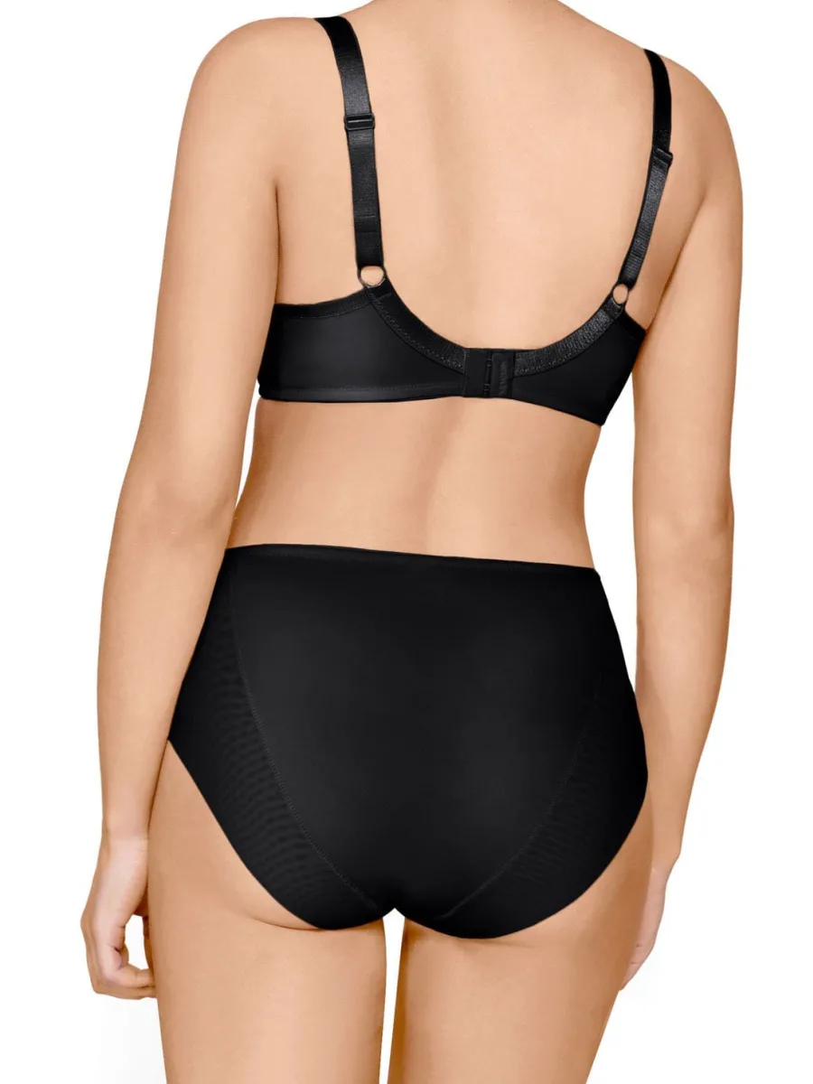Seamless Spacer Bra Mefemi Anna Black – Breathable Minimizer