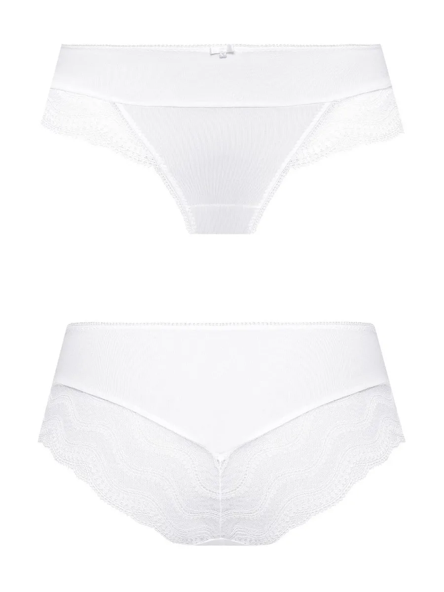 Soft Microfiber Shorts Mefemi Pepite – White Lace Back