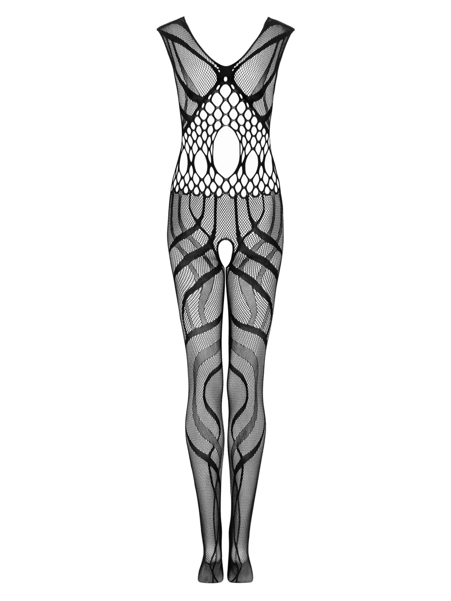 Black Bodystocking Obsessive G328 — Open Crotch