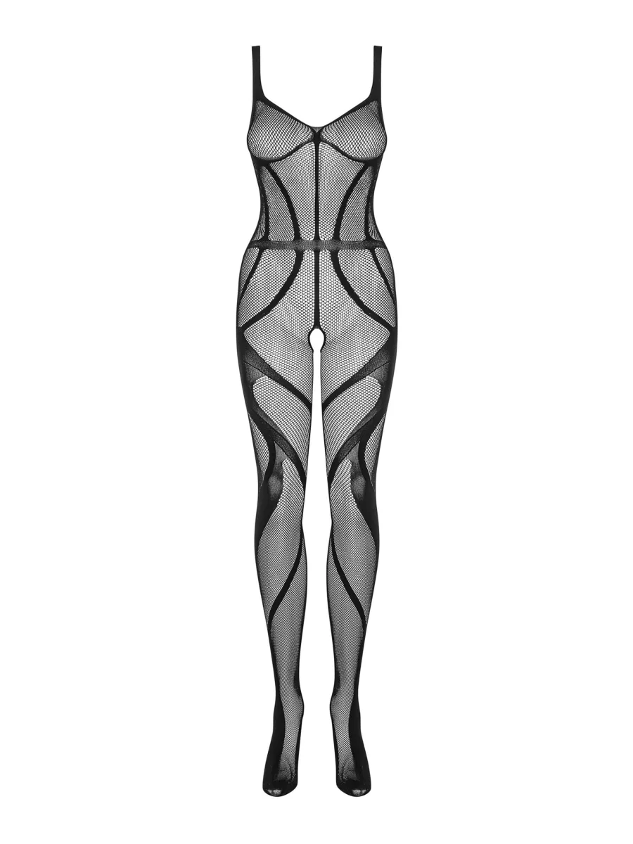Black Bodystocking Obsessive G336 — Open Crotch