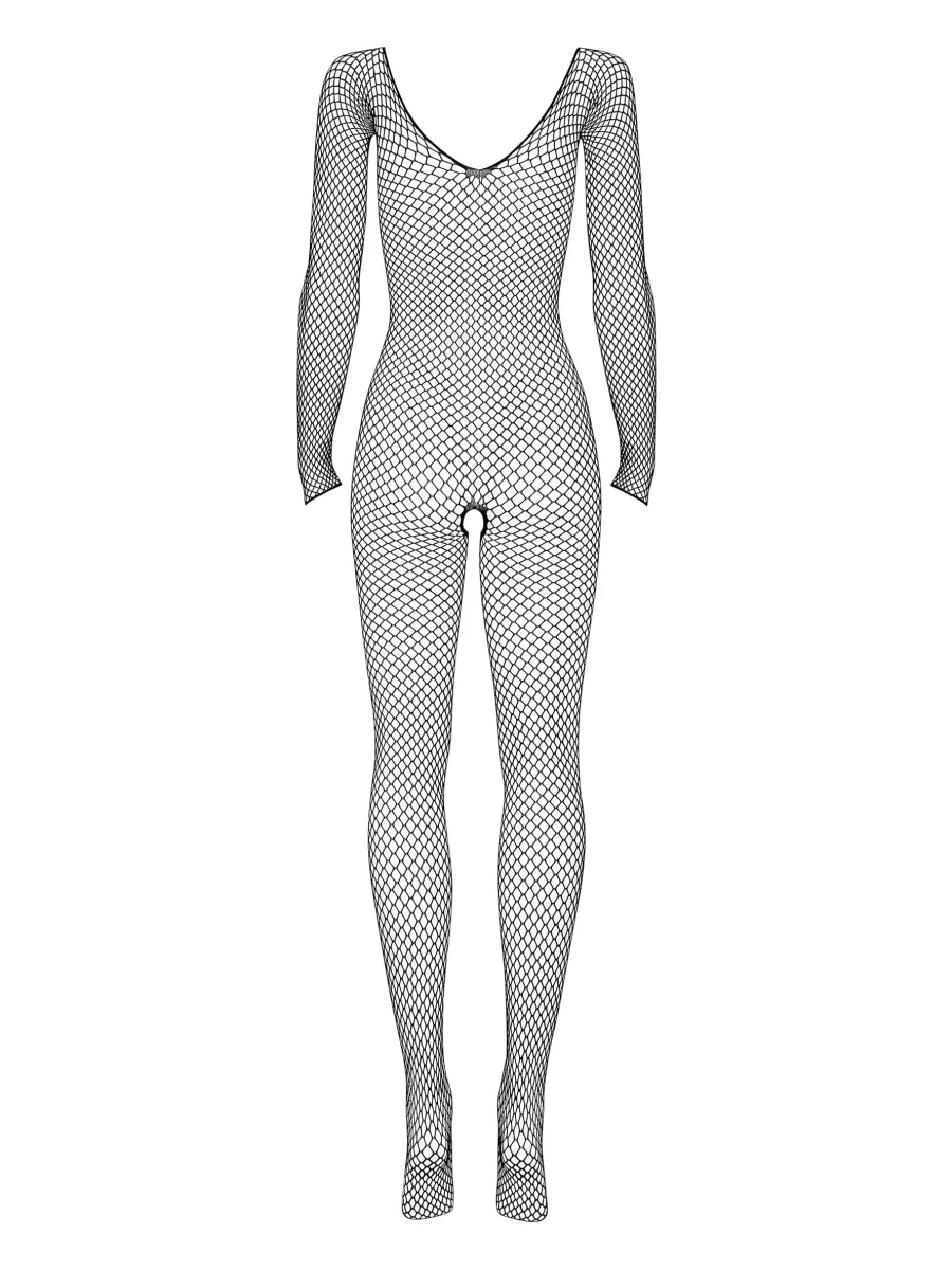 Black Bodystocking Obsessive N109 — Open Crotch