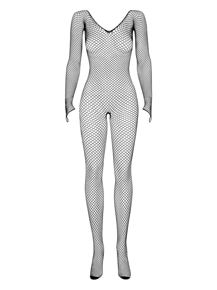 Black Bodystocking Obsessive N109 — Open Crotch