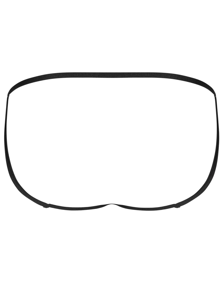 Schwarzer Jockstrap-Slip Obsessive Anniverse — Transparenter Netzstoff