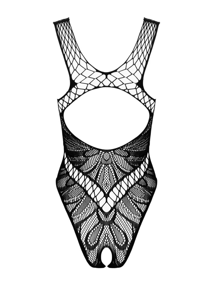 Sinnlicher Netz-Body mit aufregendem Muster und offenem Schritt Obsessive B138