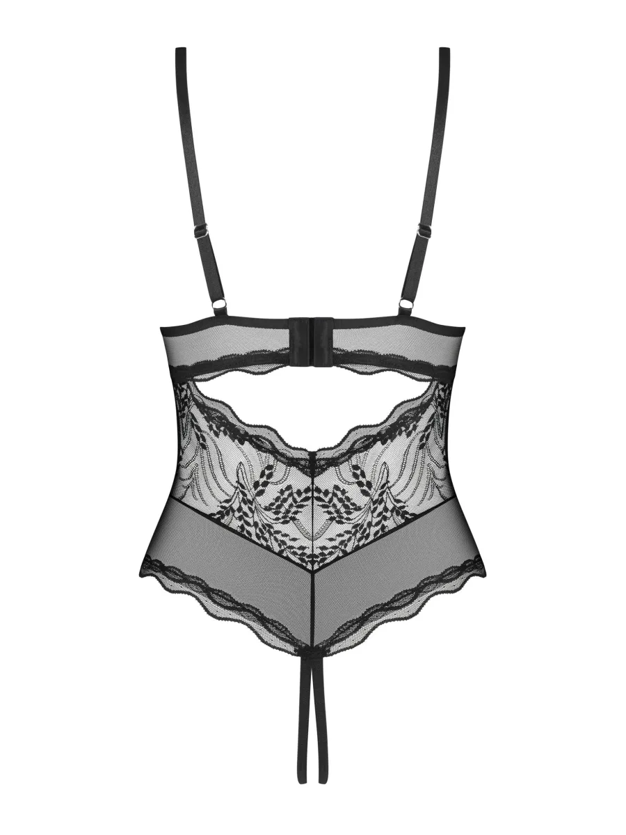 Black Lace Bodysuit Obsessive Exquisite Perisia — Open Access
