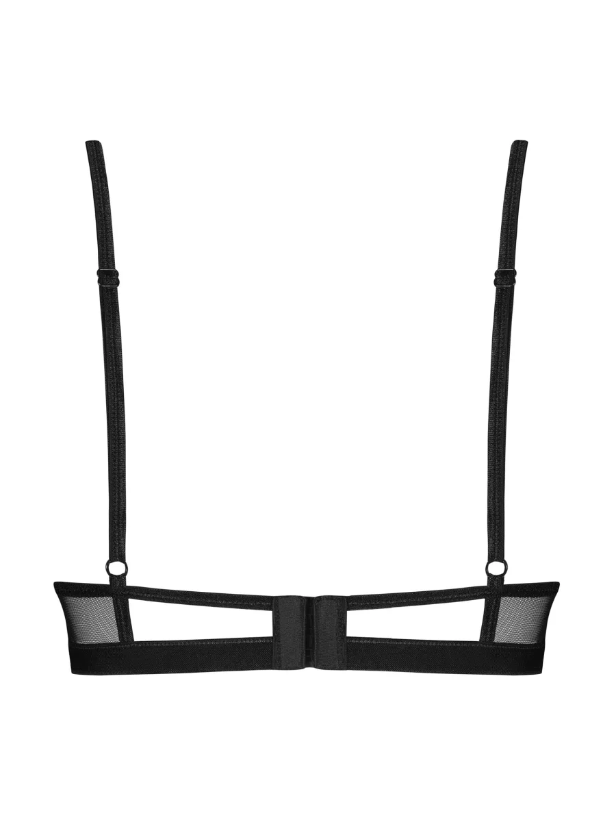 Black Lace Bra Obsessive Donarella — Underwired Cups